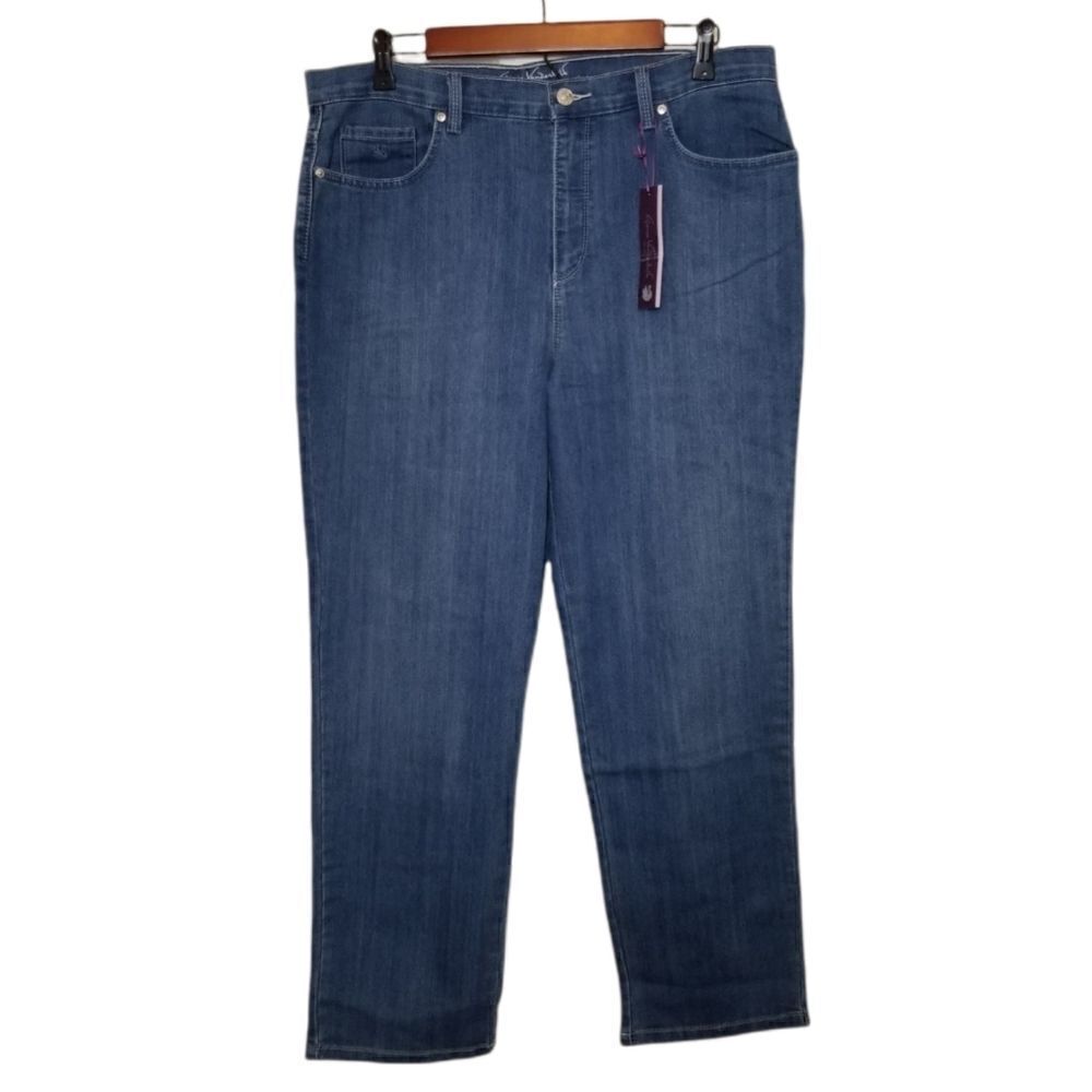 Gloria Vanderbilt Amanda Heritage Fit Tapered Leg Embellished Pockets Jeans